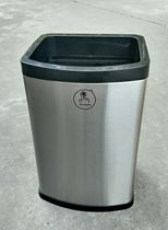European style fashion living room square mute pedal stainless steel trash can Household bathroom Kitchen Office