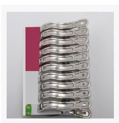 满9.9元包邮不锈钢多功能开口夹防风夹大号夹晒衣晾衣夹晒被夹