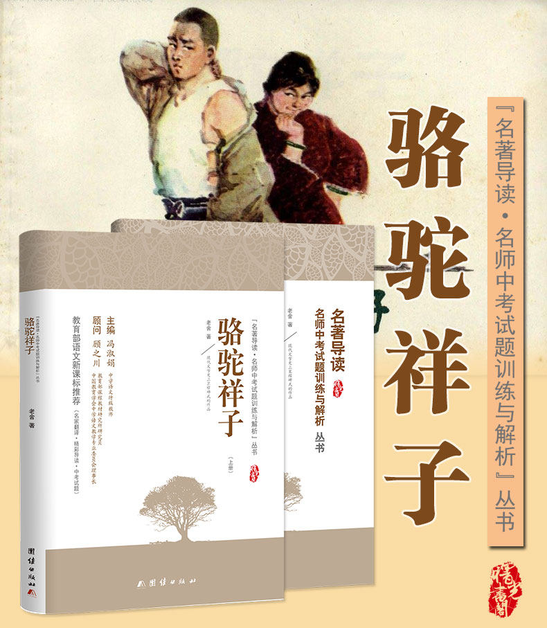 【当当网 正版书籍】骆驼祥子 名著导读及中考真题,模拟题(全2册)新