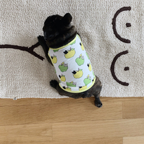 Original design Pet law fighting clothes Pug fat dog functional cool vest Anti-UV apple spot