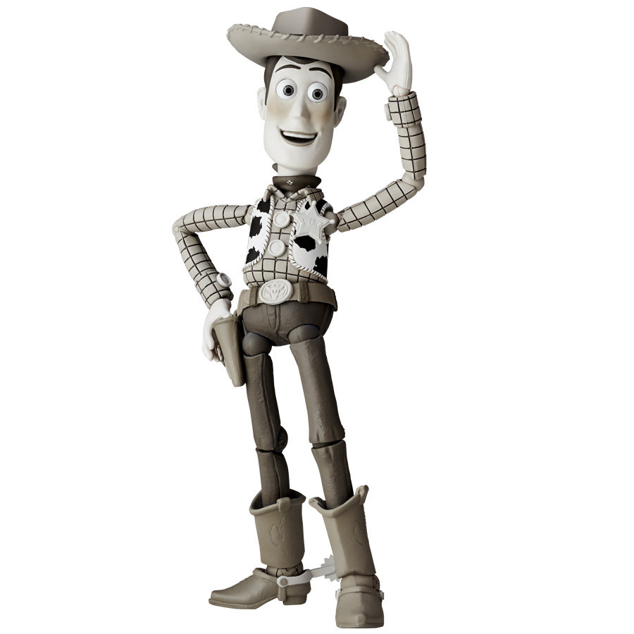 特摄山口式010玩具总动员胡迪woody复刻怀旧黑白棕褐色