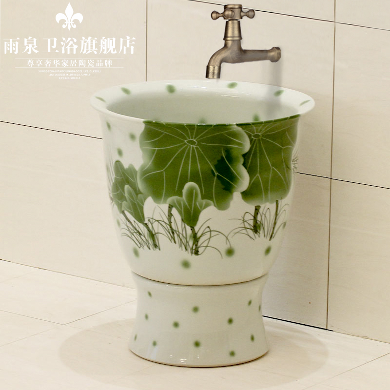 Spring rain jingdezhen ceramic mop pool art basin mop pool mop mop mop mop bucket