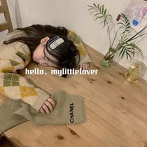 South Korea imported childrens clothing for boys and girls winter Lingge knitted pullover sweater sweater