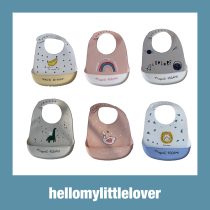 New autumn and winter baby eating waterproof silicone bib children disposable soft three-dimensional food bag baby bib