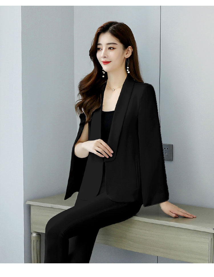 气质英伦斗篷西装女2020秋季新款轻熟风显瘦上衣短款披肩外套