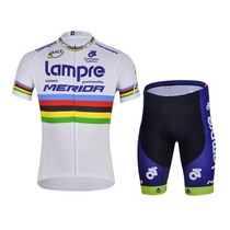 Rainbow Basket Wave Spring Autumn Summer Mountain Road Bike Clothes Breathable male and female length short sleeve riding suit suit