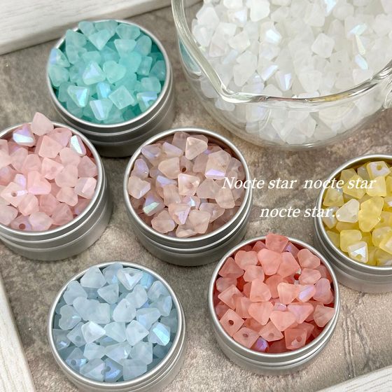 4-6mm 판타지 컬러 매트 복숭아 심장 삼각형 구슬 DIY 비드 보석 액세서리 팔찌 느슨한 구슬 팔찌 구슬 구슬 액세서리 4-6mm 판타지 컬러 매트 복숭아 심장 삼각형 구슬 DIY 비드 보석 액세서리 팔찌 느슨한 구슬 팔찌 구슬 구슬 액세서리