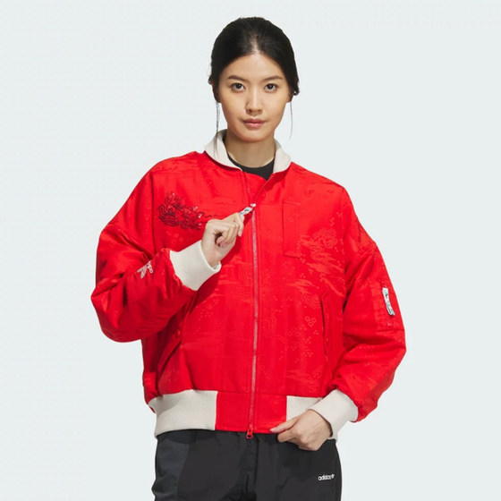 Authentic Adidas/Adidas Clover Women's the Year of the Loong New Year casual cotton padded clothes IX4220 IX4219 Authentic Adidas/Adidas Clover Women's the Year of the Loong New Year casual cotton padded clothes IX4220 IX4219