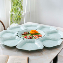 Art plate dishes home 2021 New platter tableware combination personality creative set dishes dish hot pot