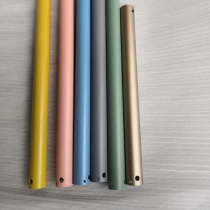 Ceiling fan lamp Fan lamp universal extension boom original thickened steel pipe various sizes and colors are customized