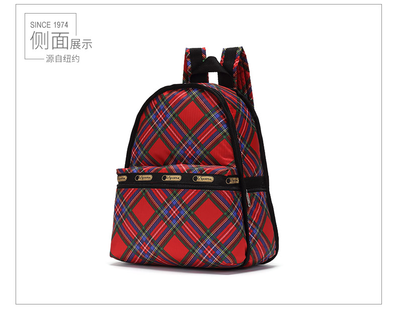 美國聖誕burberry LeSportsac樂播詩新歐美時尚女包雙肩包背包聖誕格紋7812D691 burberry表