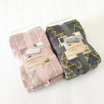 Japan original single crib cushion floating window cushion cover kindergarten lunchtime cushion flange suede warm and heat storage 65 * 115