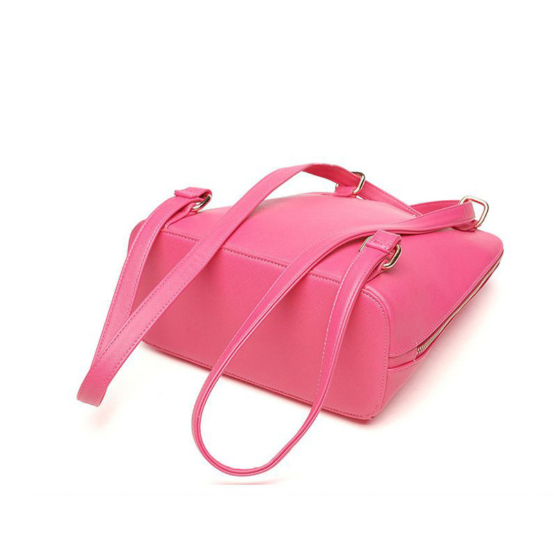 daphne/达芙妮 时尚纯色旅行包背包双肩软面中包方包1015683035