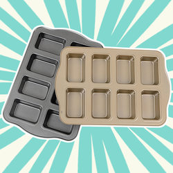 8-pack non-stick golden cookie bread baking tool carbon steel cake mold baking pan Baking Tools