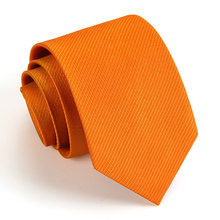 IFSONG Мужской оранжевый деловой галстук оранжевый оранжевый шелковый галстук