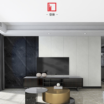Empty Valley custom home background wall 2021 New finish wall panel hard bag living room TV background wall simple light luxury