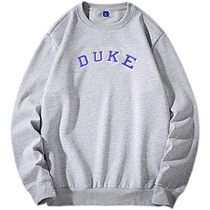 Duke University Relaxed Basketball Sports Jacket Duke Basketball Training Plus Suede Sleeve Head Long Sleeve NCAA Necroe
