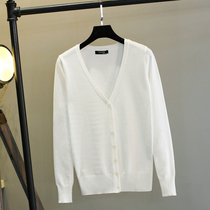 Knitted cardigan womens short thin 2021 early spring new womens slim fit Foreign sweater shawl jacket