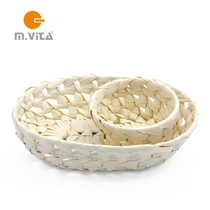 Montessori teaching aids Montessori daily life teaching aids Storage Palm leaf round basket Palm oval basket