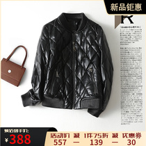 Leather jacket lady genuine leather jacket casual short Hainen leather jacket big code 2022 spring autumn new leather jacket down clothes