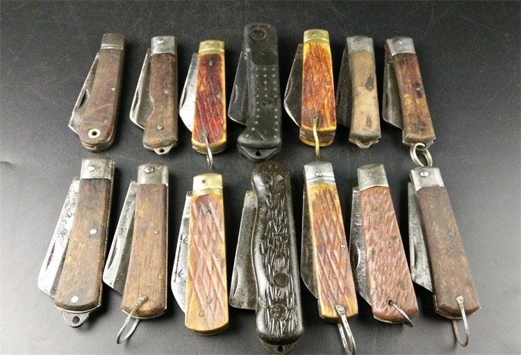 日本进口二手电工刀 特殊钢 安来钢 割入 合金钢 骨柄 电工工具a