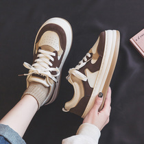 Hong Kong Boomer Retro Board Shoes 2022 New Spring 100 Hitch Port Wind Small White Shoes Women Casual Thick Bottoms Shoes