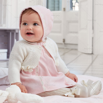 Spain Mayoral Maiyou Lace short-sleeved Dress with Hat Baby Princess skirt Suit dress