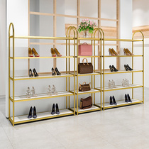 Iron Feiyang Shoe Store Shelving Show Golden Stainless Steel Arc Creative Multilayer Bag for display case shelving
