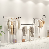 Womens Shop Shelf Floor To Floor Wall Hanging Iron Clothes Rack Clothes Shop Display Racks Special Display Racks