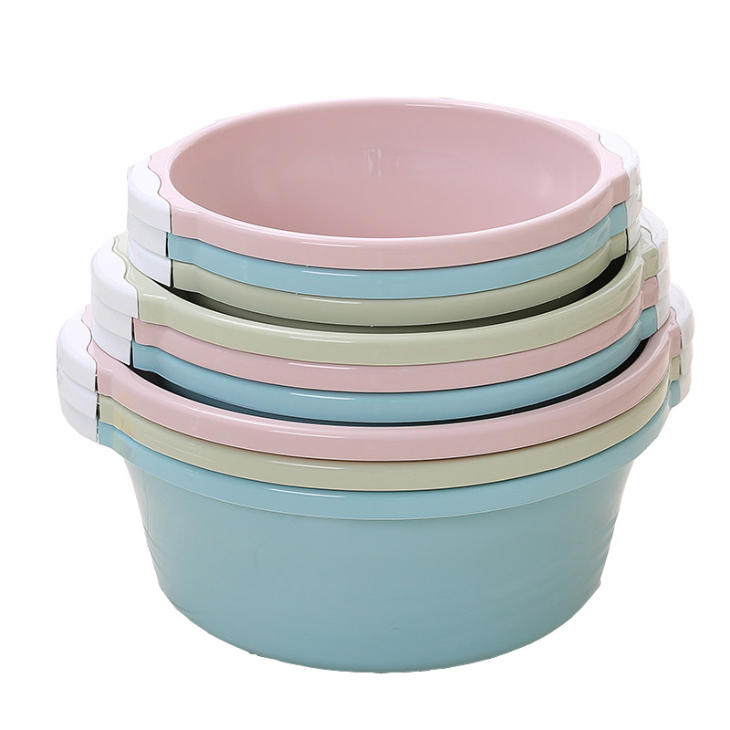 三件套塑料加厚脸盆家用洗衣盆大号洗菜盆化妆室婴儿洗脸洗脚盆子