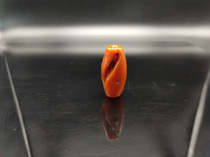 Antique beads Tibetan old Gan South Red Tibetan area old South Red Agate Lezi fine Persimmon Red South Red Agate