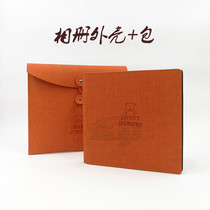 The new square 8-inch childrens album cover square 10-inch baby photo book production Violet studio leather customization