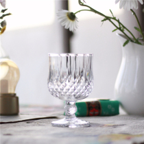 Retro crystal glass wine glasses Diamond Goblet