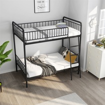 Twin bed children up and down with iron bed high and low bed bed elevated bed bed combined wood mother bed up and out of bed
