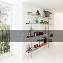 IYOUTH Spain Metal Stainless Steel Minimalist Fashion Nordic Modern Crafts Iron Art Multilayer Shelve