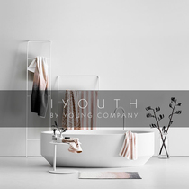 IYOUTH Belgium SERAX Nordic minimalist modern pure black and white metal wall hanger Towel rack