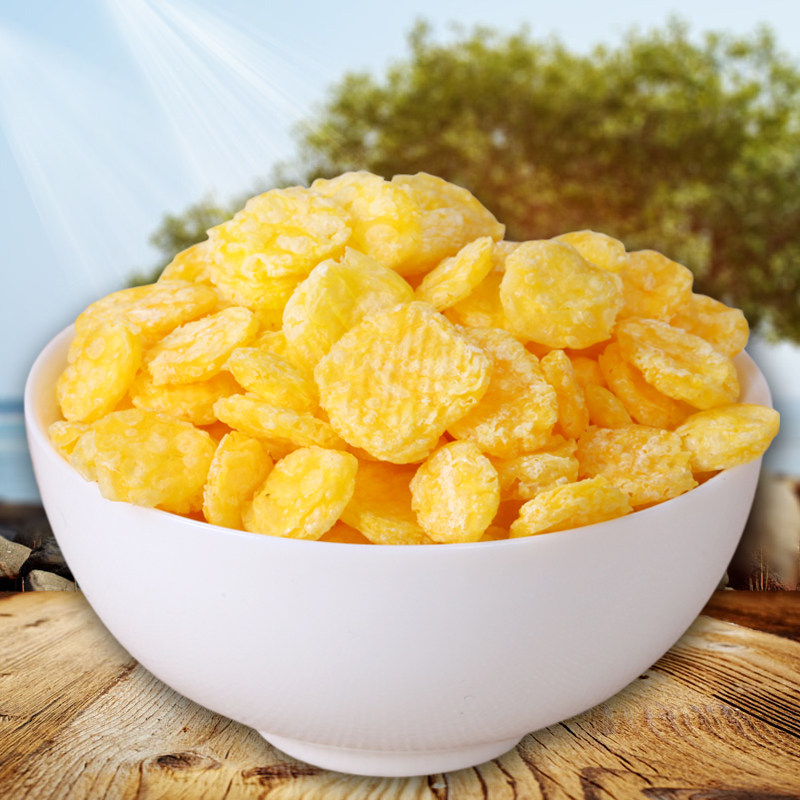 包邮农家原味无糖早餐玉米片麦片250g即食熟玉米片免煮 包邮