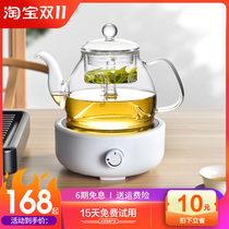 New Q25 Electric Ceramic Stove Tea Stove Glass Tea Maker Teapot Small Carbon Fire Induction Tea Stove Photovoltaic Stove Home