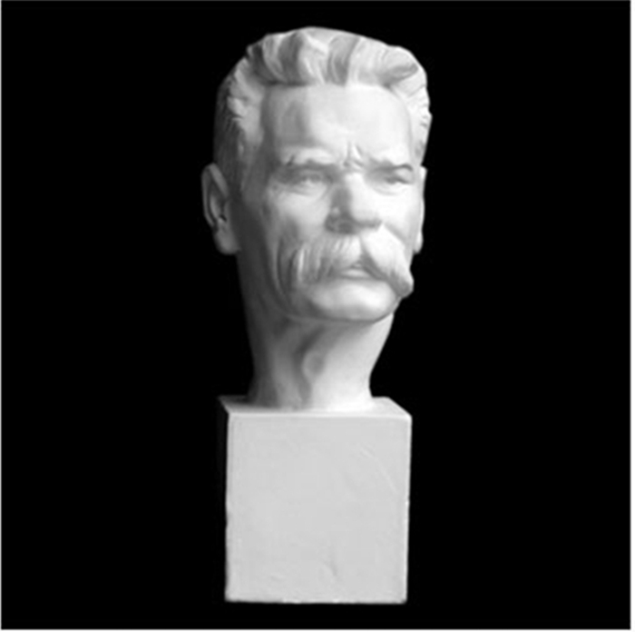 美术用品画材素描陶瓷静物陶罐写生石膏像高尔基头像60cm快递上门
