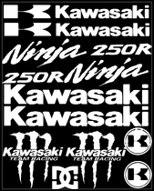 Motorcycle Electric Pedal Full Car Sticker Reflective Sticker Personality Modification Decor kawasak