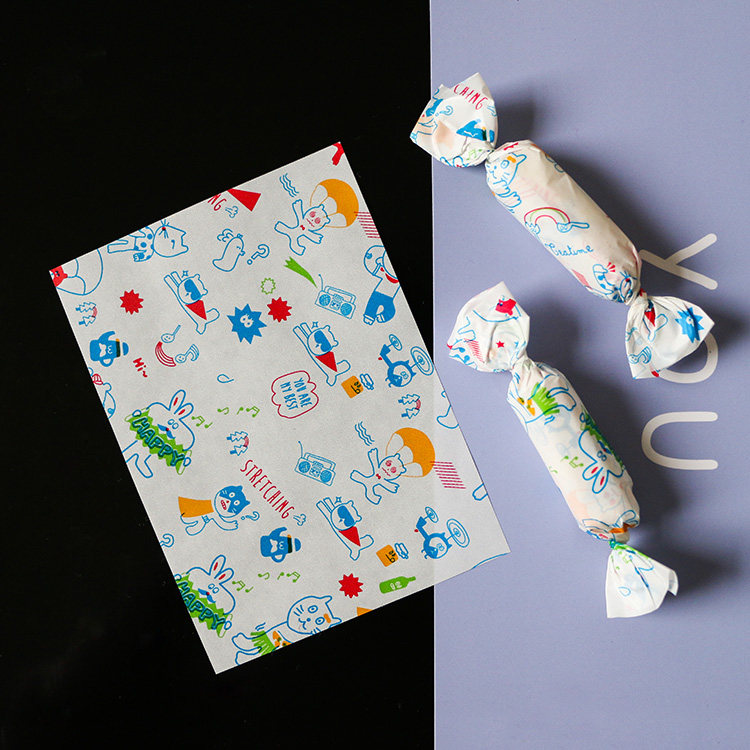 加厚 食品牛轧糖包装纸 包装油纸 糖果纸 糖纸蜡纸 500张 包邮_双氙车