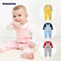 Childrens bib suit ins super fire net red bib trousers 2020 new trendy Western style winter two-piece set