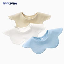 minizone baby saliva towel 360 degree rotating bib petal baby bib rice pocket absorbent newborn