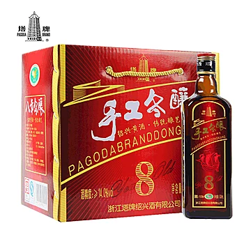 塔牌绍兴黄酒八年陈手工花雕酒500ml*6瓶[30元优惠券]-寻折猪