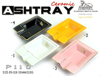 LUBINSKI Rubinski cigar ashtray ceramic is small and portable white