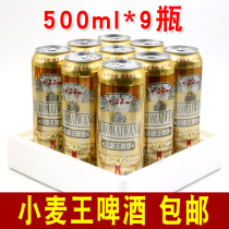 Qingyi wheat king beer fresh malt craft beer filling 500ml * 9 cans tin ktv buffet