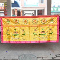 Yellow Daoran natural Lotus Buddha Hall table cover Buddhist Supplies Buddha light shining table Skirt Buddha Tablecloth