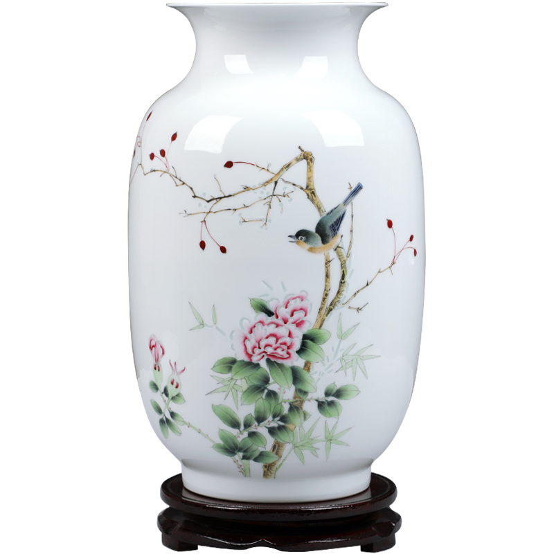 Jingdezhen ceramics hand - made thin knife clay flower arrangement sitting room adornment handicraft furnishing articles of Chinese style household gifts