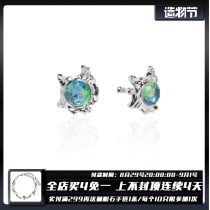 1STXULIE Water Story Original ear clip niche design with diamonds without ear piercings Y2K mens and womens earhooks