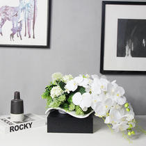 Simulation flower Modern simple decoration pattern board room living room entrance decoration phalaenopsis fake flower dining table floral set